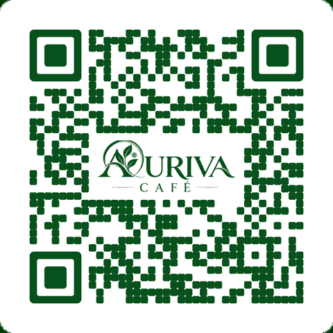 QR code that opens Auriva Café in Google Maps